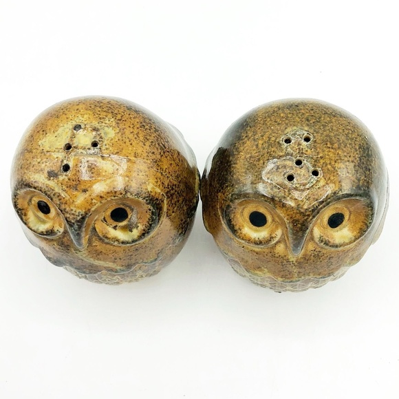 Brown Owl Natural Style Salt and Pepper Shakers - Picture 5 of 6